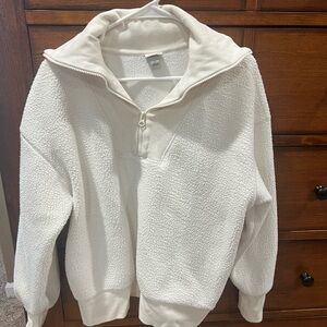 a new day Cream Zip-Up Sweater